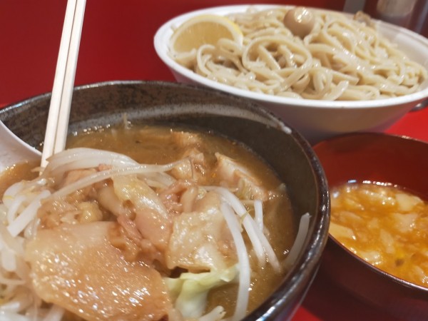 「つけ麺・大・脂生卵（脂）」@麺屋HEROの写真