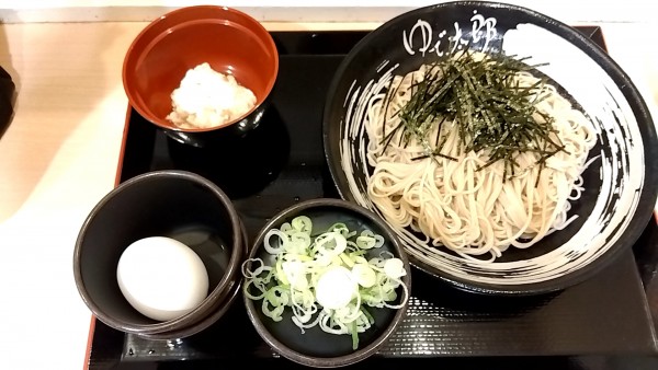 「月見芋そば（６００円）＋大盛（１００円）」@ゆで太郎 三田3丁目店の写真