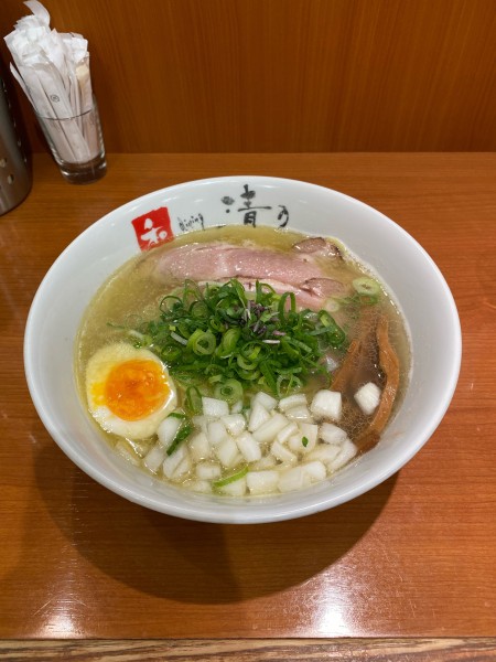 「鯛だし丸鶏塩ラーメン」@清乃 近鉄店の写真