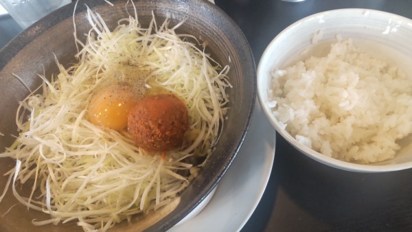 「マーラーそぼろ入りねぎ玉中華そば(ライス付き)630円」@幸楽苑 野田堤台店の写真