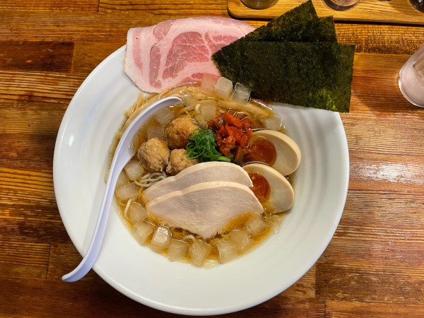 「【限定】冷やし煮干しそば¥1,150」@麺屋 ゆるり。の写真