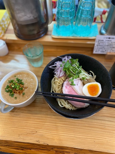 「濃厚鶏つけ麺（250g）」@鶏泡そば 草戸ベースの写真
