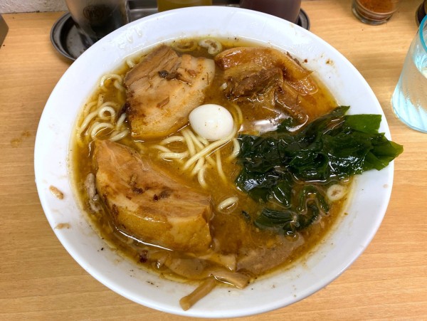 「バラチャーシューメン 1,100円 ＋ 小ライス 100円」@らぁめん廣の写真