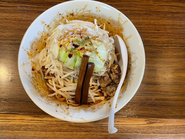 「汁なし　野菜増し」@ゴーゴーロッキーの写真