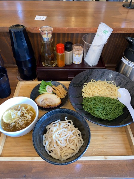 「冷やし3色つけ麺夏塩レモン味¥1,280(数量・期間限定)」@らぁめん 麺彩家の写真