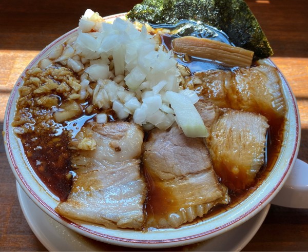 「チャーシューめん タマネギ ニンニク ショウガ」@柏 濃麺や 39名の写真