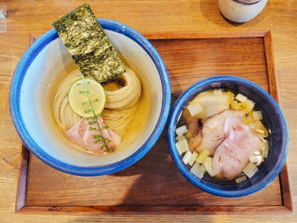 「昆布水つけめん 塩(並)」@YOKOKURA STOREHOUSEの写真