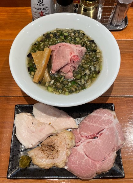 「【限定】冷ったい山形だしのぶっかけ」@麺屋 真心の写真