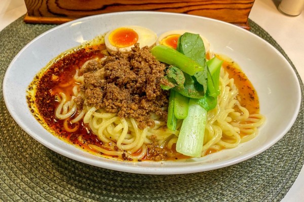 「味玉濃厚汁なし担担麺 ¥1,200」@麺や金時の写真