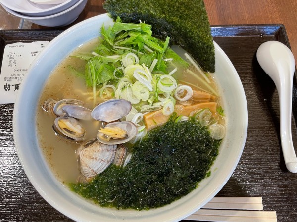 「アサリとなまのりの塩ラーメン」@麺屋 道神の写真