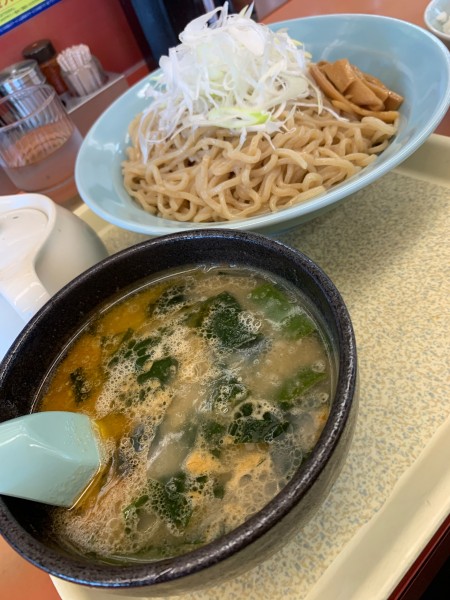 「【限定】海老塩つけ麺」@ラーメン山岡家 さいたま宮前店の写真