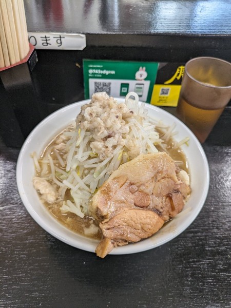 「ラーメン国産豚ミニ」@豚仙人 天王町店の写真