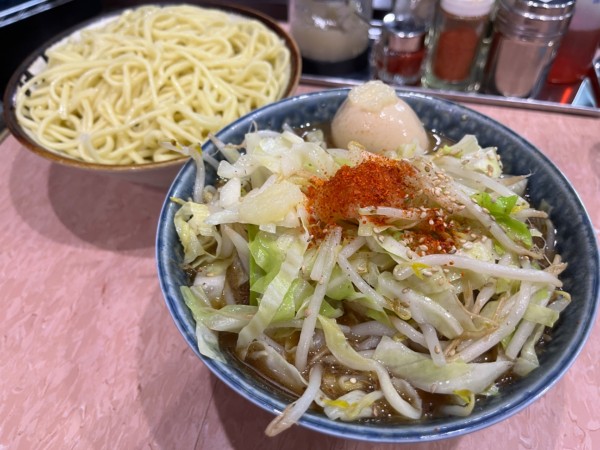 「もり野菜940円 味玉100円」@所沢大勝軒の写真