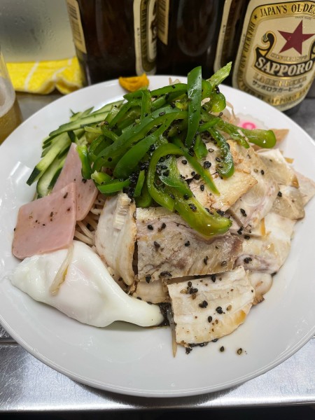 「五目冷やし中華 チャーシュー 半熟卵変更」@中華そば みたかの写真