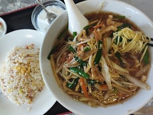 「ランチ サンマーメン＋半チャーハン(880)」@旺福楼の写真