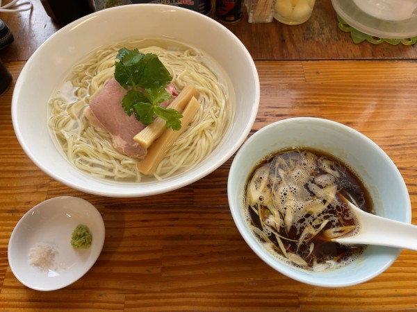 「【限定】比内地鶏のつけそば 昆布水version」@中華そば よしかわの写真