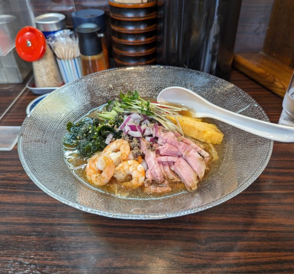 「煮干し冷やし中華」@らー麺 あけどやの写真