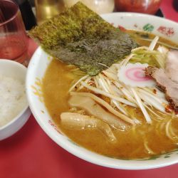 辛味噌ラーメン２辛アブラ多目７８０円辛ネギ＆半ライス２００円