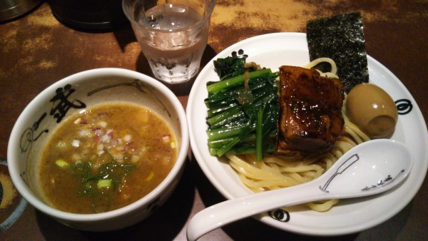 「濃厚武仁つけ麺、青菜」@麺屋武蔵 武仁の写真