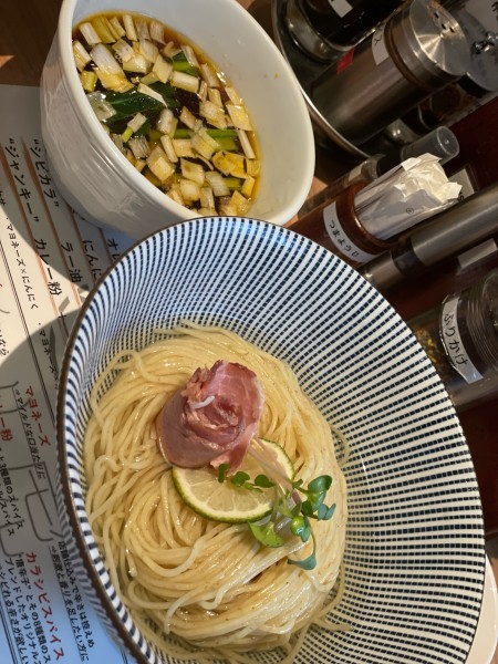 「名古屋コーチン　淡麗昆布水つけ麺」@麺処ぐり虎 名古屋栄店の写真