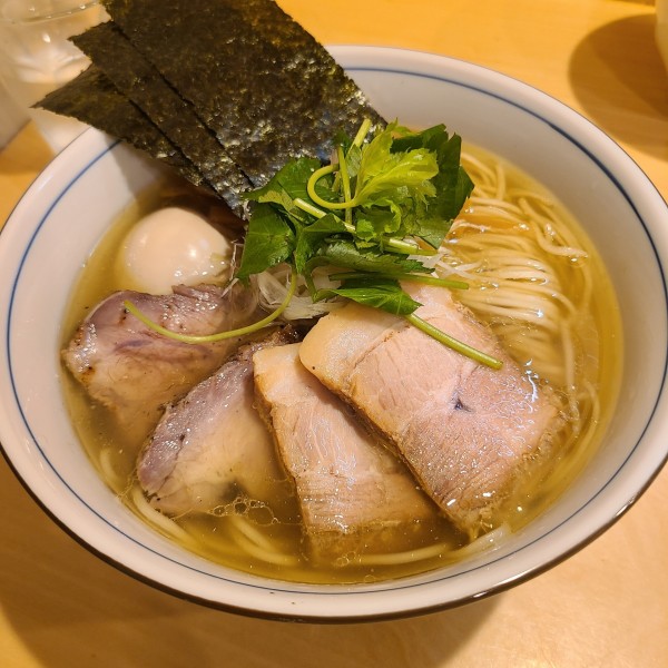 「特製軍鶏そば(塩)¥1400」@麺庭 つむぎの写真