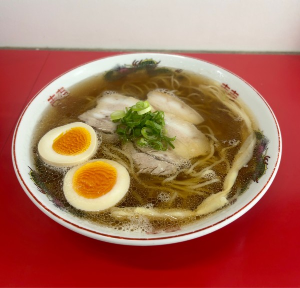 「中華そば+味玉（1150円）」@中華そば 竹千代の写真