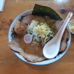 アゴチャーシュー麺（藻塩）+中盛