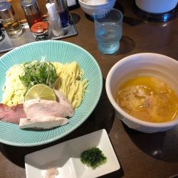 つけ蕎麦塩+つくば鶏チャーシュー