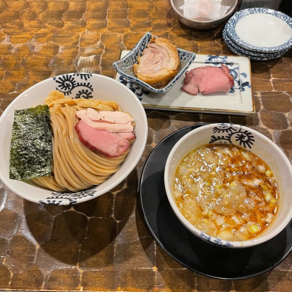 「海老つけ蕎麦+肉増しセット  ￥1150+￥350」@特級鶏蕎麦 龍介の写真