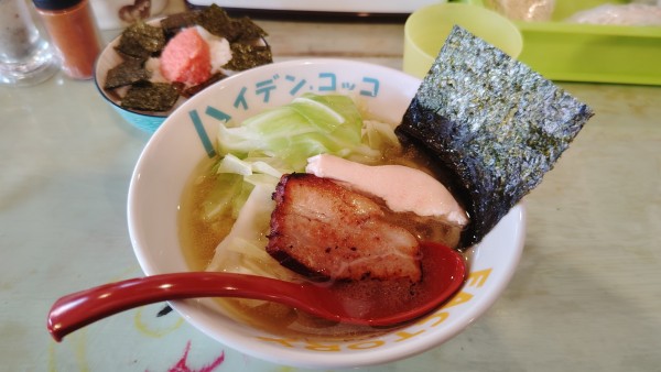 「朝ラー太麺６００円＆ノリ明太１５０円」@ハイデン.コッコFACTORYサマンサ・タマサの写真