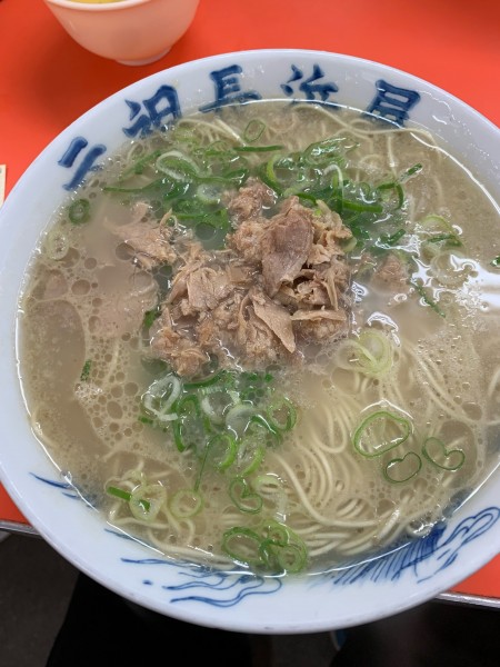 「ラーメン550円」@元祖 長浜屋の写真