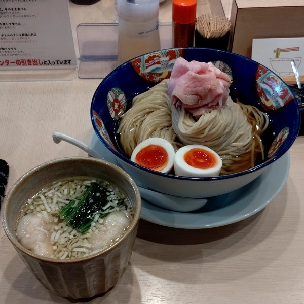 「特製鰹昆布水つけ麺  350g」@つけめん金龍の写真