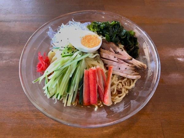 「五目冷やし中華・餃子」@中華料理 大雅 前橋東店の写真