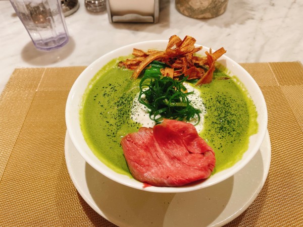 「抹茶鶏白湯ラーメン」@MENSHO SAN FRANCISCOの写真