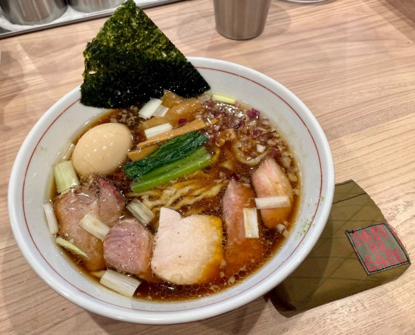 「特製手揉み中華そば」@麺処 にし尾の写真