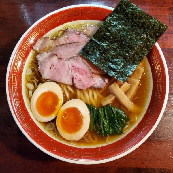 「特製醤油らーめん平打ち麺」@麺処 懐やの写真