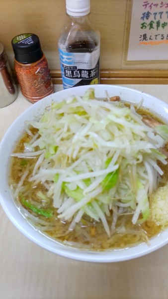「小　豚増し　ニンニク　９００円」@ラーメン二郎 京成大久保店の写真