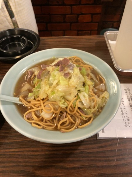 「ローメン+焼きギョウザ　1300円」@萬里の写真