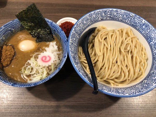 「辛つけ麺＋味玉子」@狼煙 〜NOROSHI〜の写真