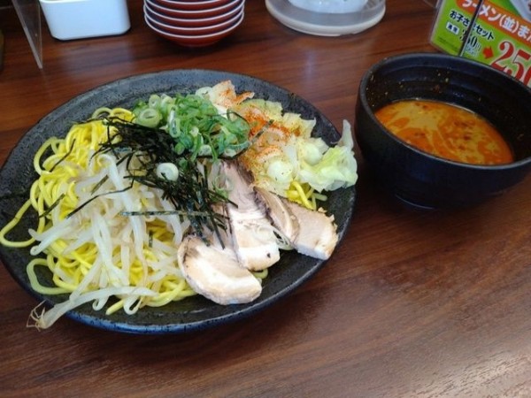 「冷やし肉つけ麺」@ラーメン魁力屋 吉祥院店の写真