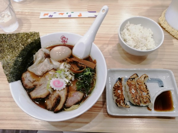 「特製中華そば+Aランチ」@熟成中華そば 茜の写真