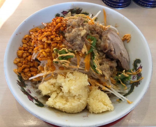 「暴君ノ冷ヤシ（ハーフ）」@ガッツリラーメンいち豚 福島本店の写真