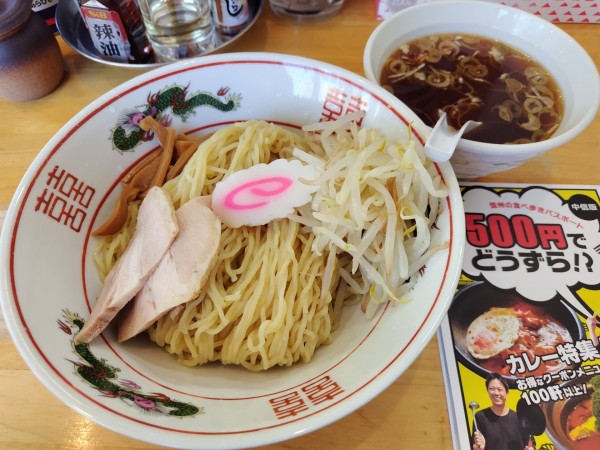 「【限定】昭和系醤油つけ麺　（大盛り：無料クーポン）」@らぁめん 鶏支那屋の写真