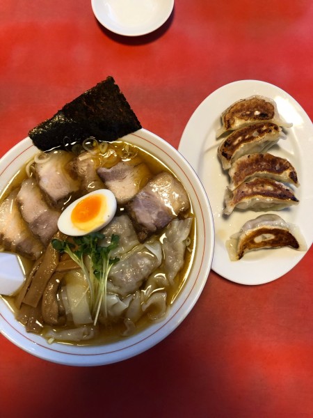 「チャーシューワンタンメン＋餃子」@佐野ラーメン たかのの写真