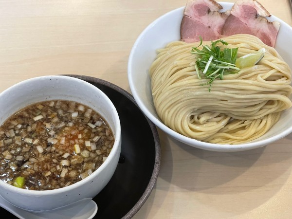 「鶏もつつけ麺」@清麺屋の写真