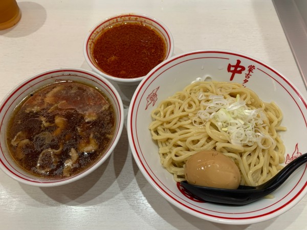 「冷やし醤油ラーメン900＋北極スープ220＝1120円」@蒙古タンメン 中本 上板橋本店の写真