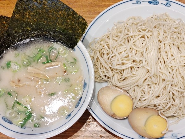 「とんこつつけめん（大盛）＋味玉」@らあめん 渋英の写真