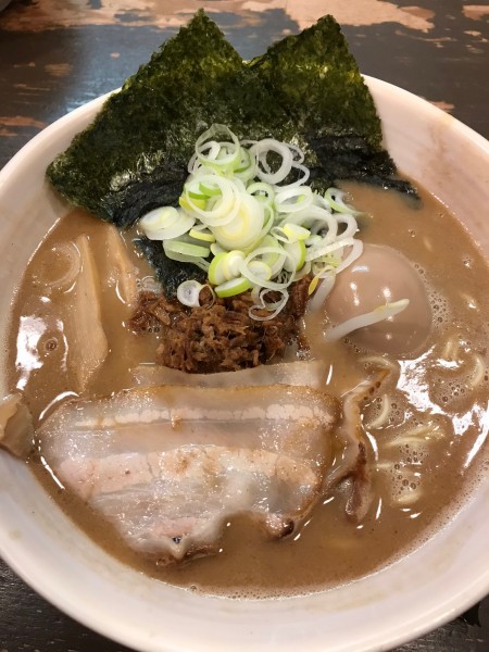 「夢らーめん　味玉」@らぁめん 夢屋台 西宮店の写真