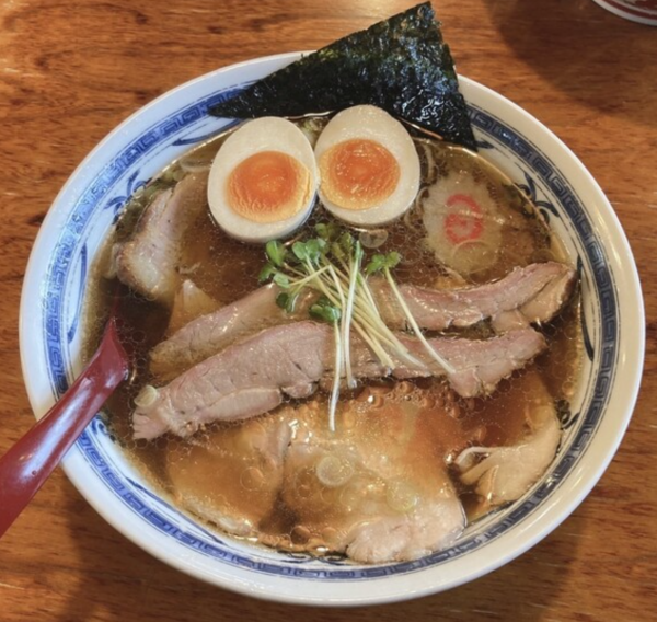 「炭火焼焼豚麺＆温玉つけ麺」@手打ち中華そば 和屋の写真