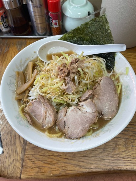 「ねぎらーめん中盛（醤油）」@らーめん こうやの写真